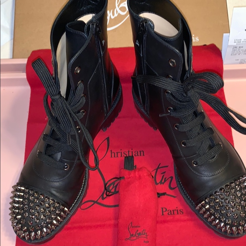 Christian Louboutin Croc Flat Bootie
